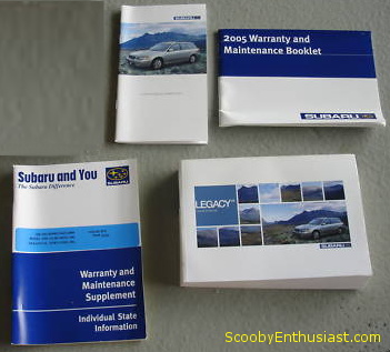 SUBARU 2005 Legacy Owners Manual