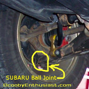 Subaru ball joint replacement