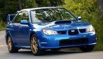 2006 Subaru WRX STI in world rally blue